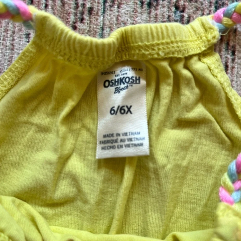 Carter's Green and Yellow Tank Top Vibrant Sleeveless Style